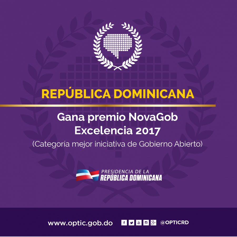 RD gana premio NovaGOB Excelencia 2017